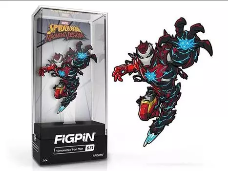 Булавка Spider-Man: Maximum Venom FiGPiN #631 Venomized Iron Man BBTS Exclusive Figpin