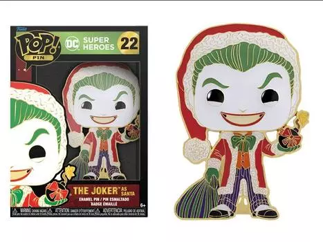 Булавки Pop! Pins: DC Super Heroes - The Joker as Santa FUNKO
