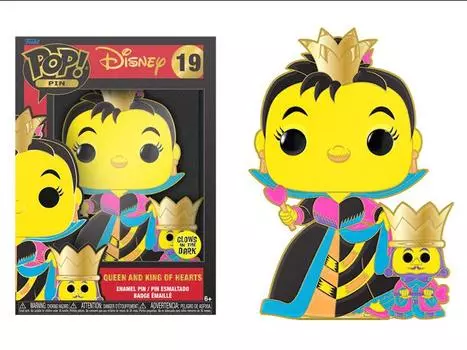 Булавки Pop! Pins: Disney - Queen and King of Hearts (Glow-in-the Dark) FUNKO