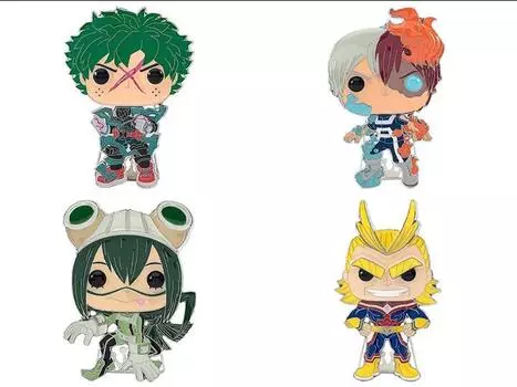 Булавки Pop! Pins My Hero Academia Wave 2 Set of 4 Pins FUNKO