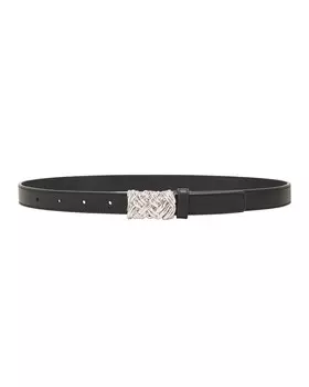 Булавочный ремень Bottega Veneta, цвет Black & Silver