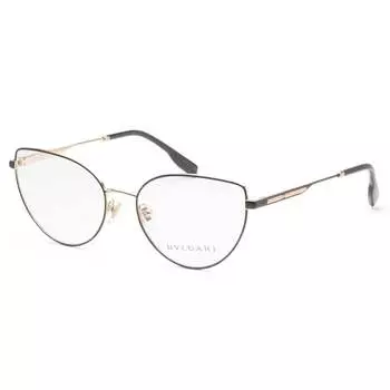 Bulgari Женские 55 мм Розовое золото Черные Оптические оправы