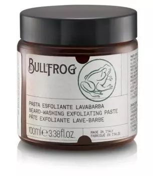 Bullfrog, Отшелушивающая паста для мытья бороды и лица, 100 мл