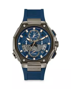 Bulova Precisionist часы, 44,5 мм, синий