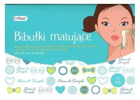 Бумага матирующая, 50 шт. Cettua