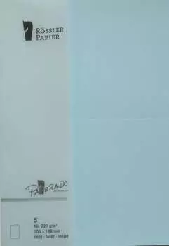 Бумажная Карточка A6 5 Единиц Водно-Синий Inna marka