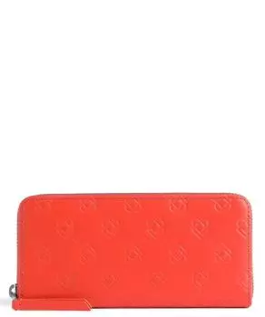 Бумажная сумка Icon Gigi RFID-кошелек из кожи с тиснением Liebeskind, красный