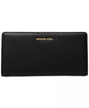Бумажник Bryant Large Slim Leather Snap на кнопке Michael Kors, черный