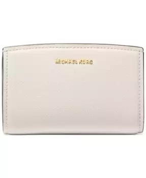 Бумажник Bryant Medium Leather Zip Around с молнией Michael Kors, коричневый/бежевый