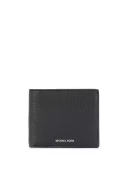 Бумажник Greyson из зернистой кожи MICHAEL KORS, черный