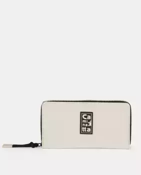 Бумажник из бумаги цвета слоновой кости Caminatta, бежевый