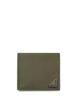 Бумажник из сафьяновой кожи Prada, зеленый