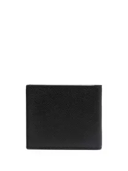 Бумажник из зернистой кожи Valextra, черный