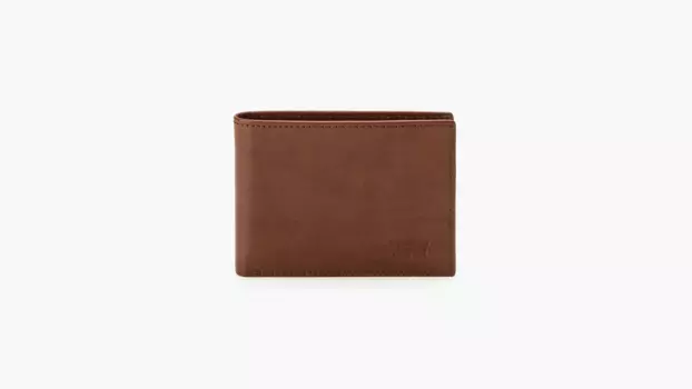 Бумажник levi's с логотипом, коричневый