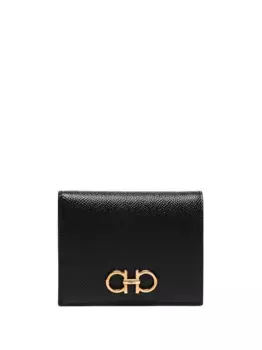 Бумажник с декором Gancini Ferragamo, черный