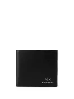 Бумажник с логотипом Armani Exchange, черный