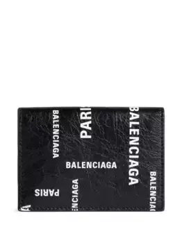 Бумажник с логотипом BALENCIAGA, черный