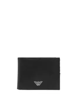 Бумажник с логотипом EMPORIO ARMANI, черный