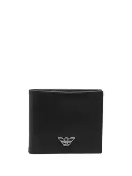 Бумажник с логотипом EMPORIO ARMANI, черный