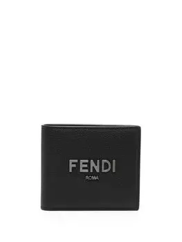 Бумажник с тисненым логотипом FENDI, черный