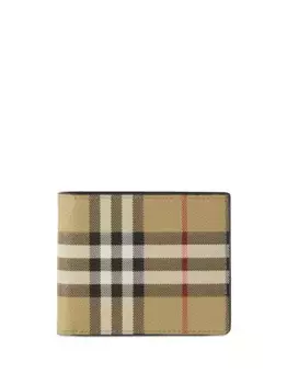 Бумажник в клетку BURBERRY, коричневый
