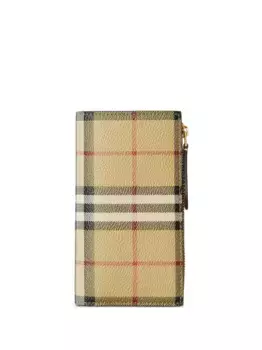 Бумажник в клетку Vintage Check BURBERRY, нейтральный