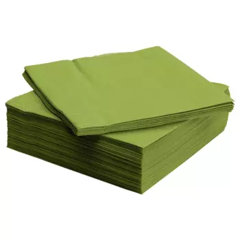 Бумажные салфетки Ikea Fantastisk, 40х40 см, 50 шт, зеленый