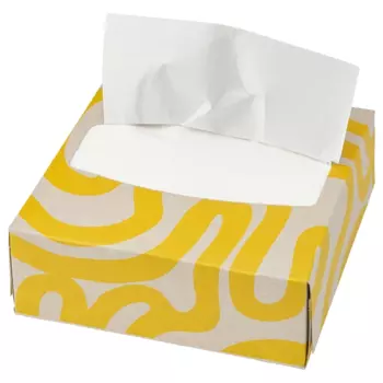 Бумажные салфетки Ikea Groploja, 16х32 см, 100 шт, текстурированный желтый/светло-коричневый/белый