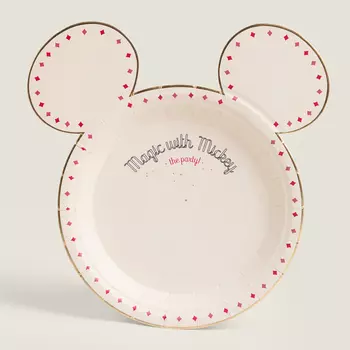 Бумажные тарелки Zara Home Mickey Mouse Disney, белый