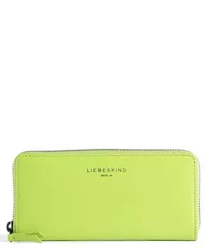 Бумажный мешок RFID-кошелек из гладкой кожи Liebeskind, зеленый
