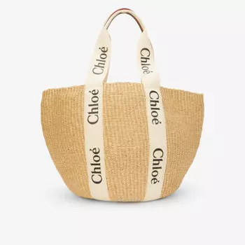 Бумажный пакет-корзина Woody среднего размера Chloe, белый