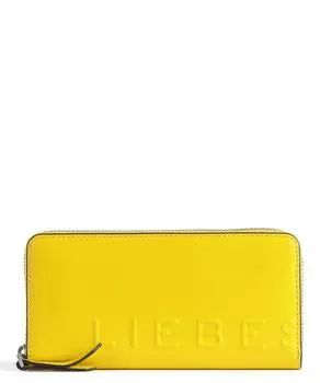 Бумажный пакет с логотипом Carter Sally RFID-кошелек из мелкозернистой кожи Liebeskind, желтый