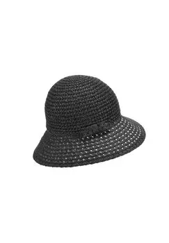 Бумажный соломенный колокольчик с бантиком 54747-0 SEEBERGER, цвет Schwarz One Size