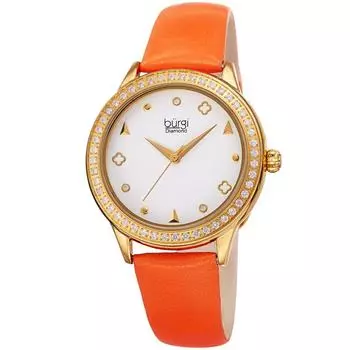 BUR221 Повседневные часы в круглом корпусе Burgi, белый