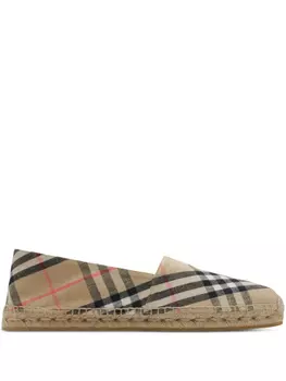 Burberry эспадрильи Check Mews, нейтральный