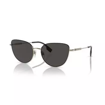 Burberry BE 3144 110987 58 мм женские солнцезащитные очки кошачий глаз, золотой