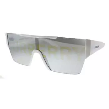 Burberry BE 4291 3007/H Солнцезащитные очки унисекс прямоугольной формы, белый