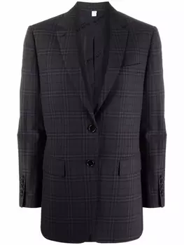 Burberry блейзер в клетку, черный