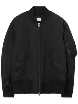 Burberry бомбер Chequered Crest, черный