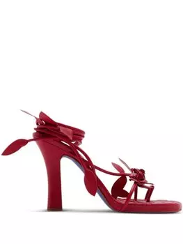 Burberry босоножки Ivy Flora 105, красный