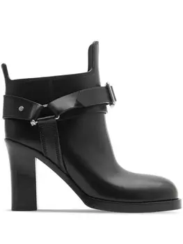 Burberry ботильоны с пряжками, черный