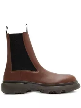 Burberry ботинки челси Creeper, коричневый