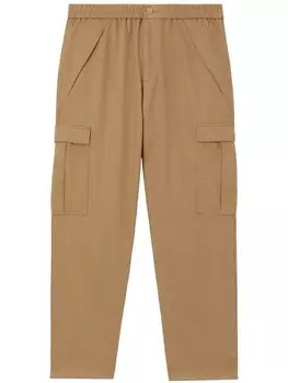 Burberry брюки карго, нейтральный цвет