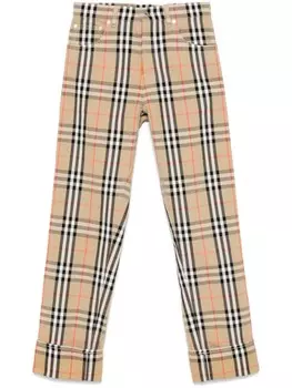 Burberry брюки в клетку Burberry Check, серый