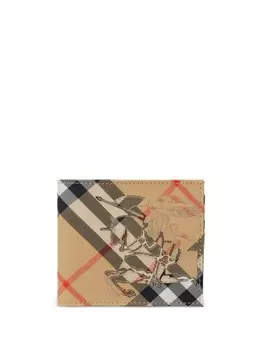 Burberry бумажник EKD Check, нейтральный цвет