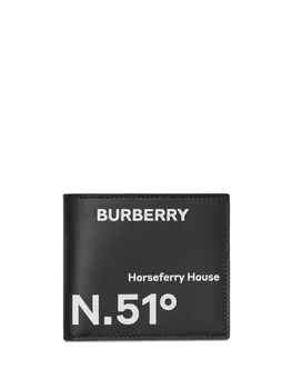 Burberry бумажник с принтом Coordinates, черный