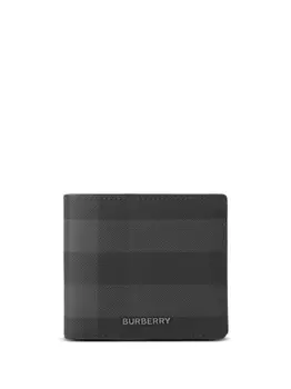 Burberry бумажник в клетку, черный