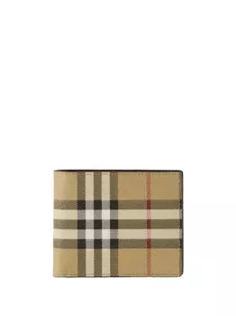 Burberry бумажник в клетку Vintage Check, нейтральный цвет