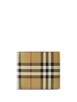 Burberry бумажник в клетку Vintage Check, нейтральный цвет