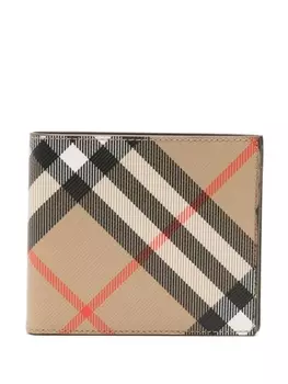 Burberry бумажник в клетку Vintage Check, нейтральный цвет